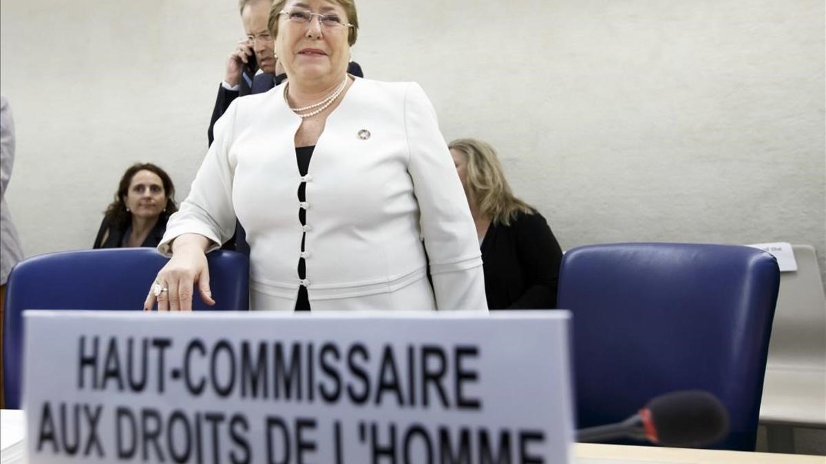 Michelle Bachelet, la nueva alta comisionada del Consejo de Derechos Humanos de las Naciones Unidas.