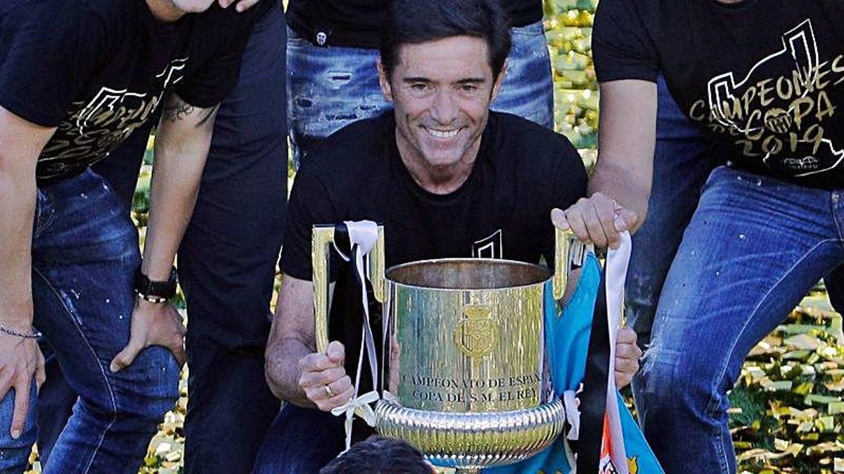 Marcelino se estrena en Twitter recordando la Copa con el Valencia CF