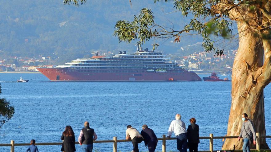 El «Evrima» que decapitó al astillero Barreras ignora Vigo en su primera recalada en Galicia