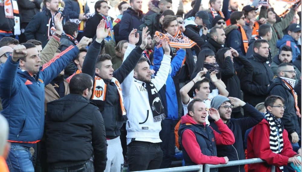 Aficionados del Valencia en Getafe