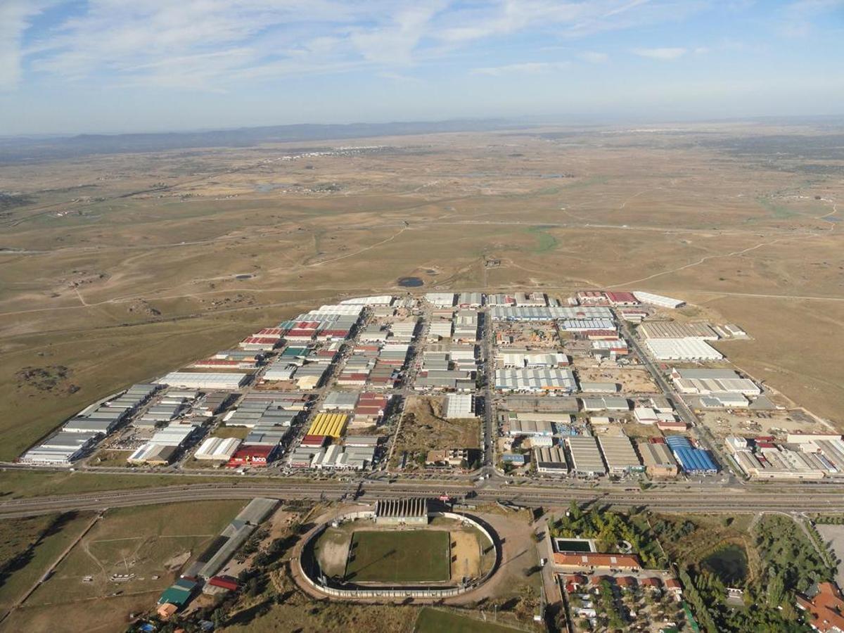 Vista aérea del polígono industrial de las Capellanías.