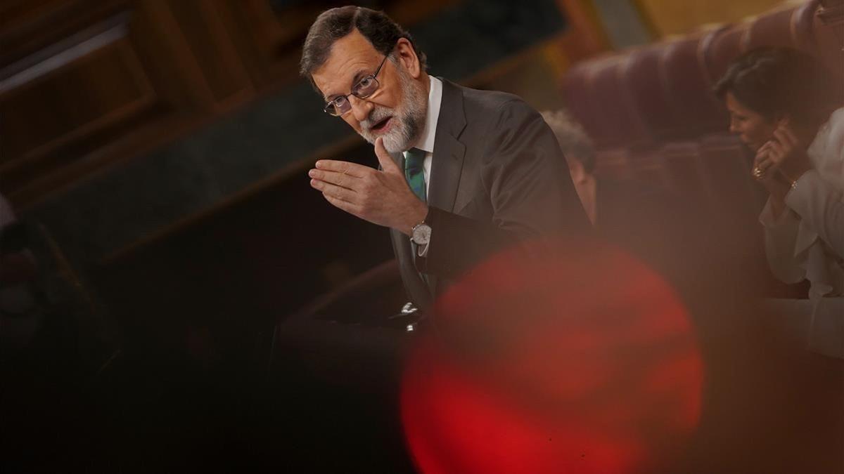 Mariano Rajoy en el pleno del Congreso de los Diputados