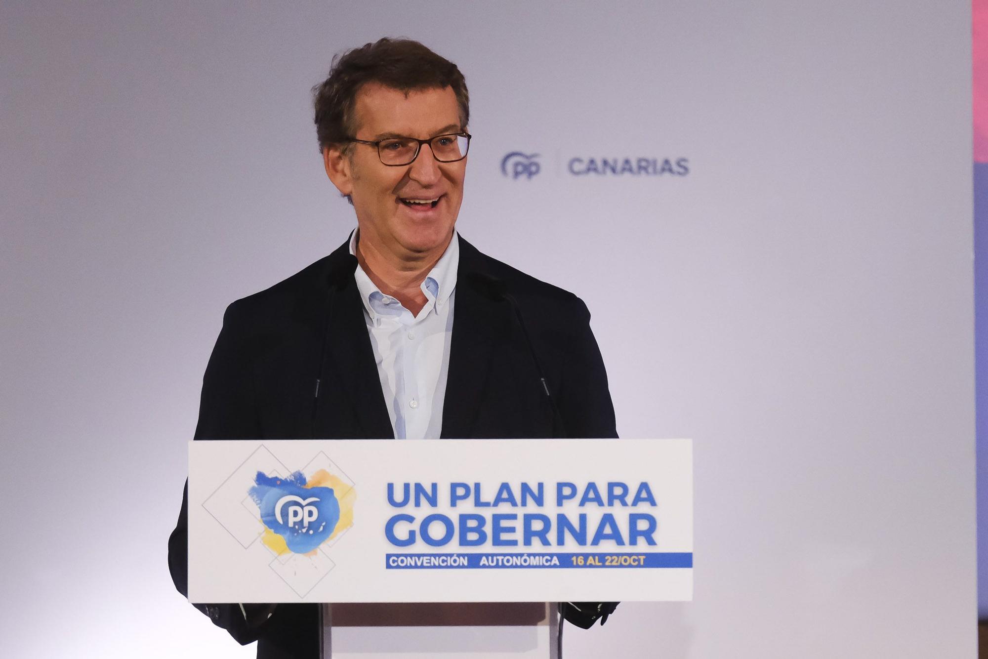 Alberto Núñez Feijóo inaugura la Convención del PP de Canarias