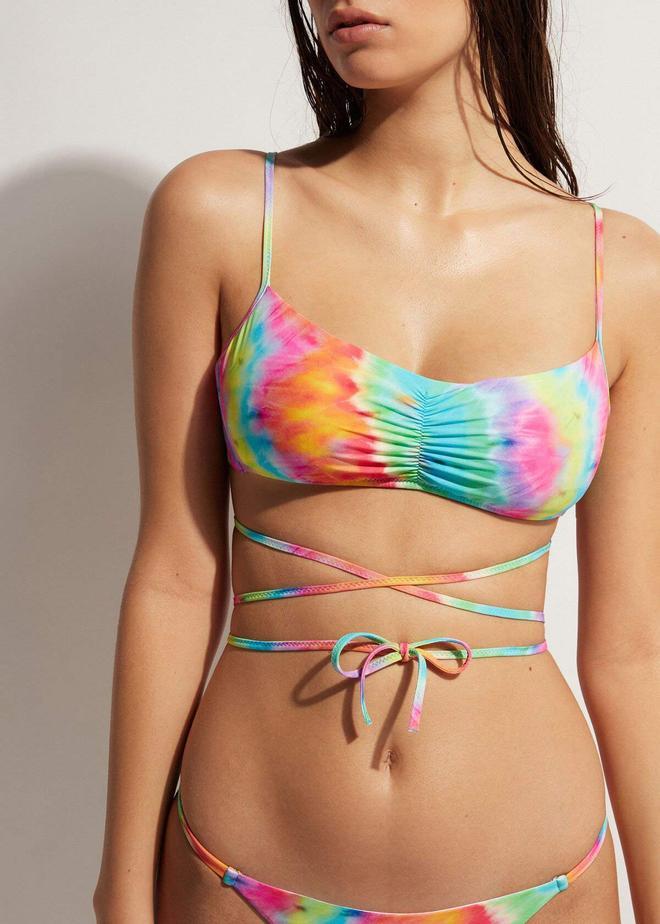Bikini estampado tie dye Calzedonia