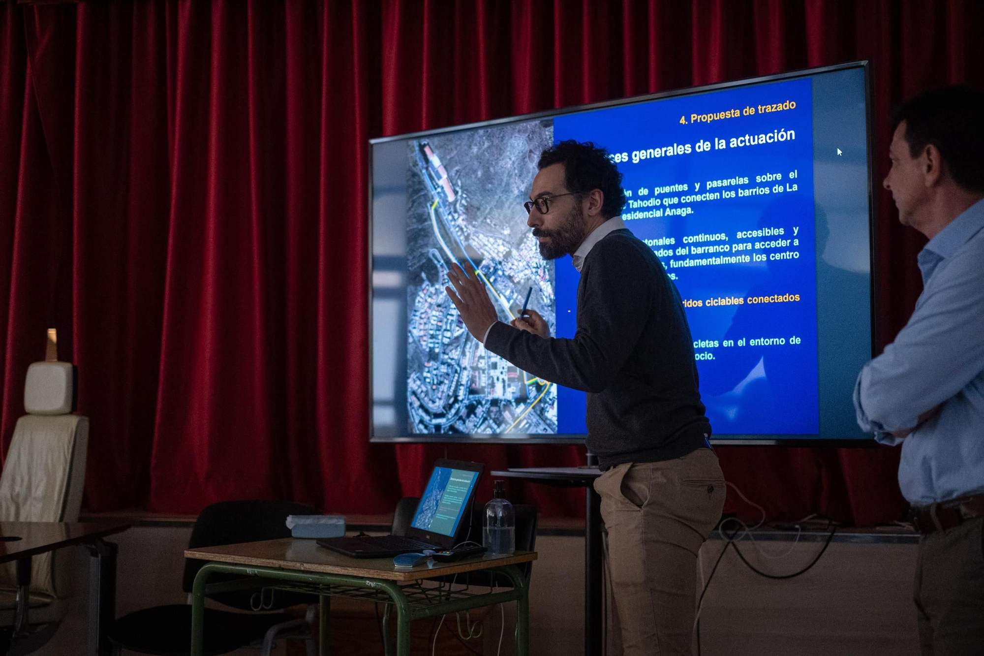 Presentación del carril bici a Residencial Anaga y Barrio de La Alegría