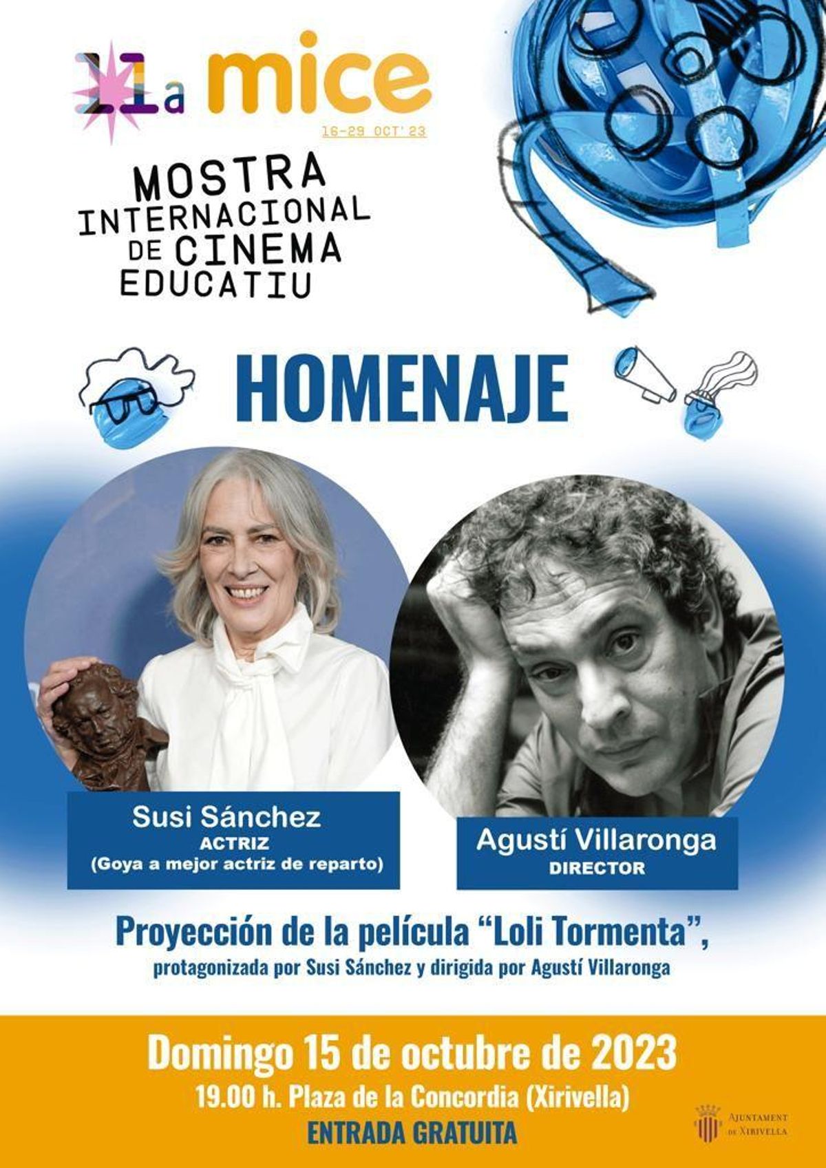 Cartel homenaje Susi Sánchez actriz