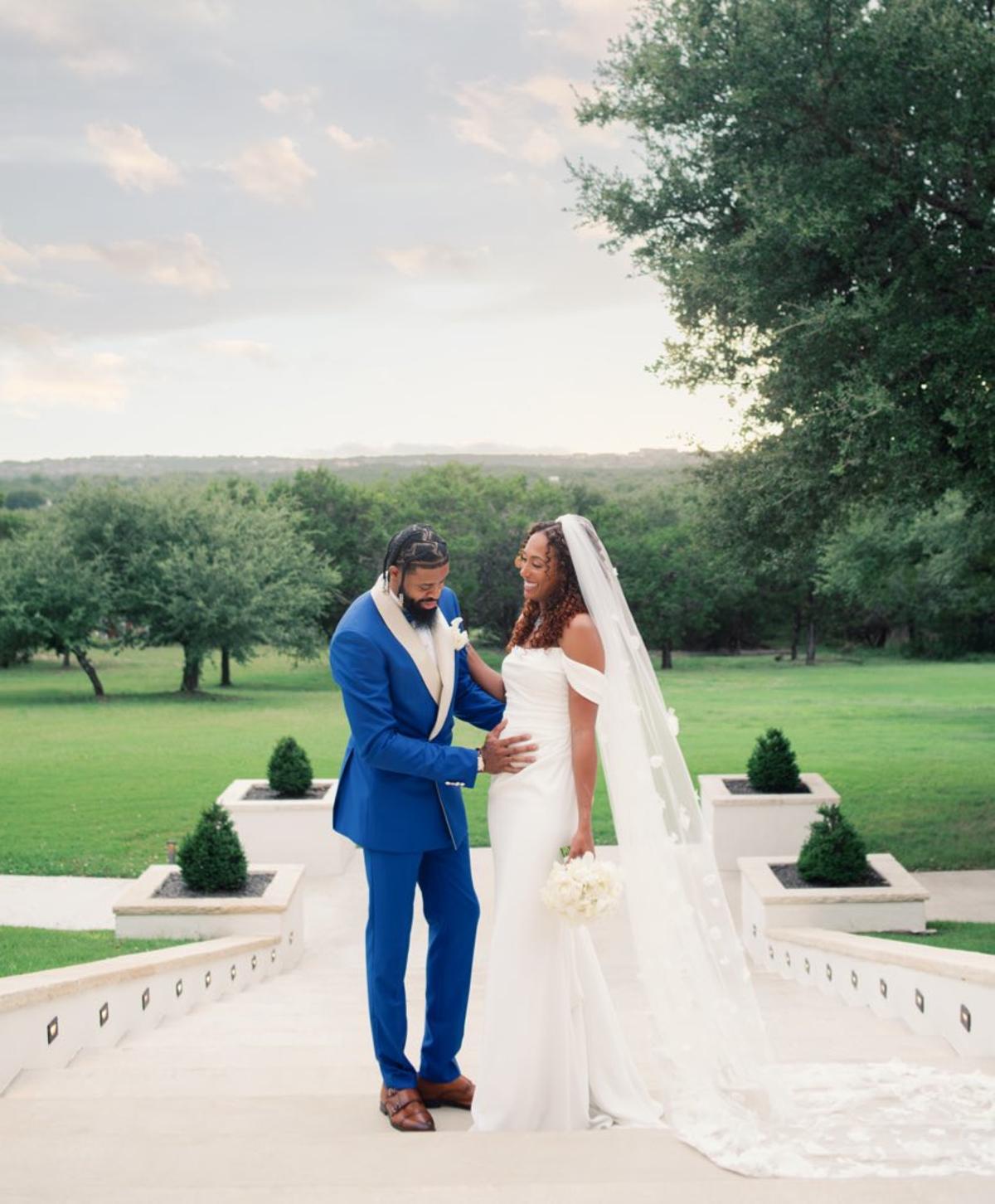 DJ Stephens y Loyd, durante su boda el pasado verano.