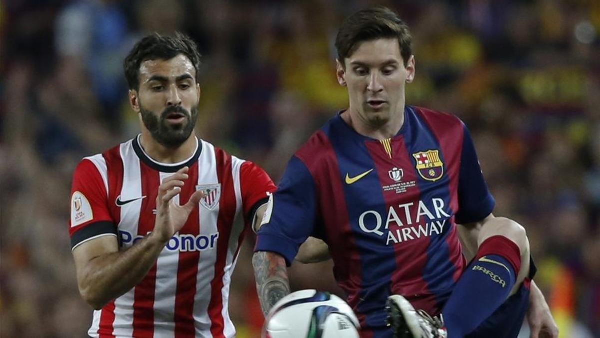 Balenziaga se pegó a Messi en la final de Copa de 2015