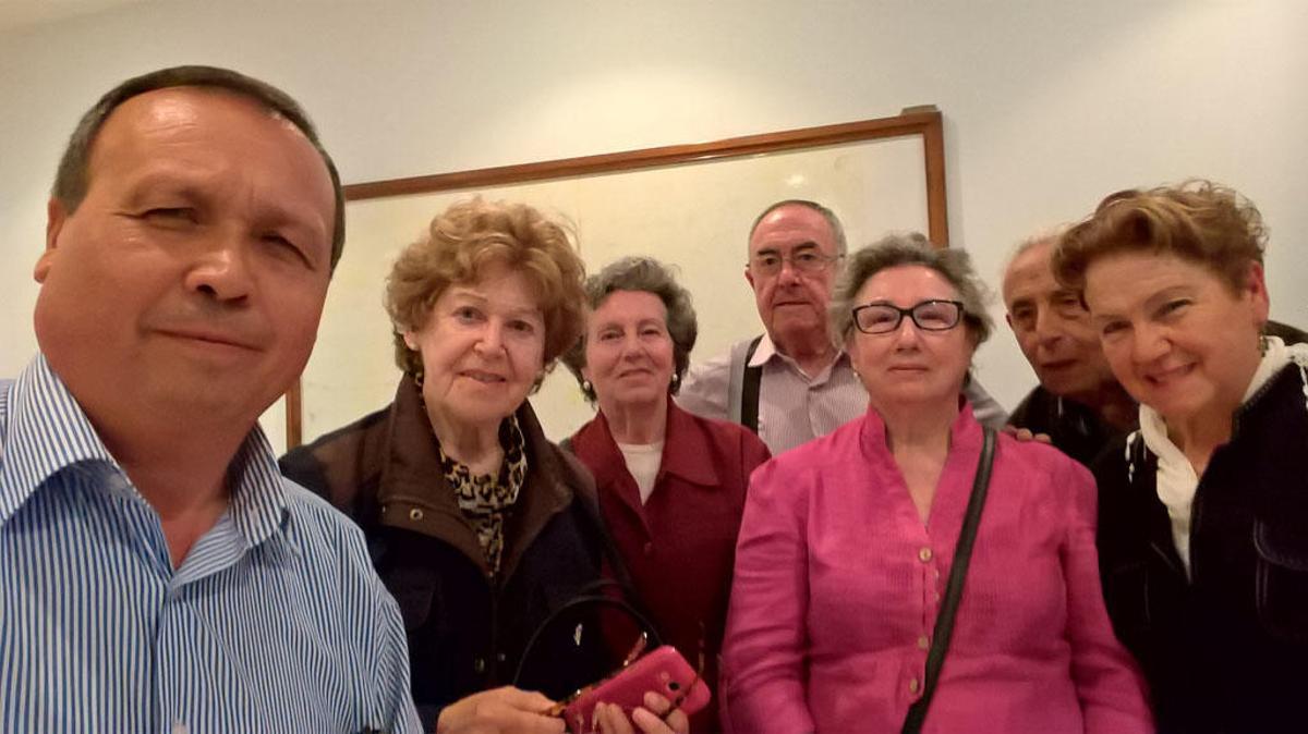 Miembros de la junta directiva de la Federación Provincial de Asociaciones de Mayores (Fempa), con Antonio Quero en primer plano.