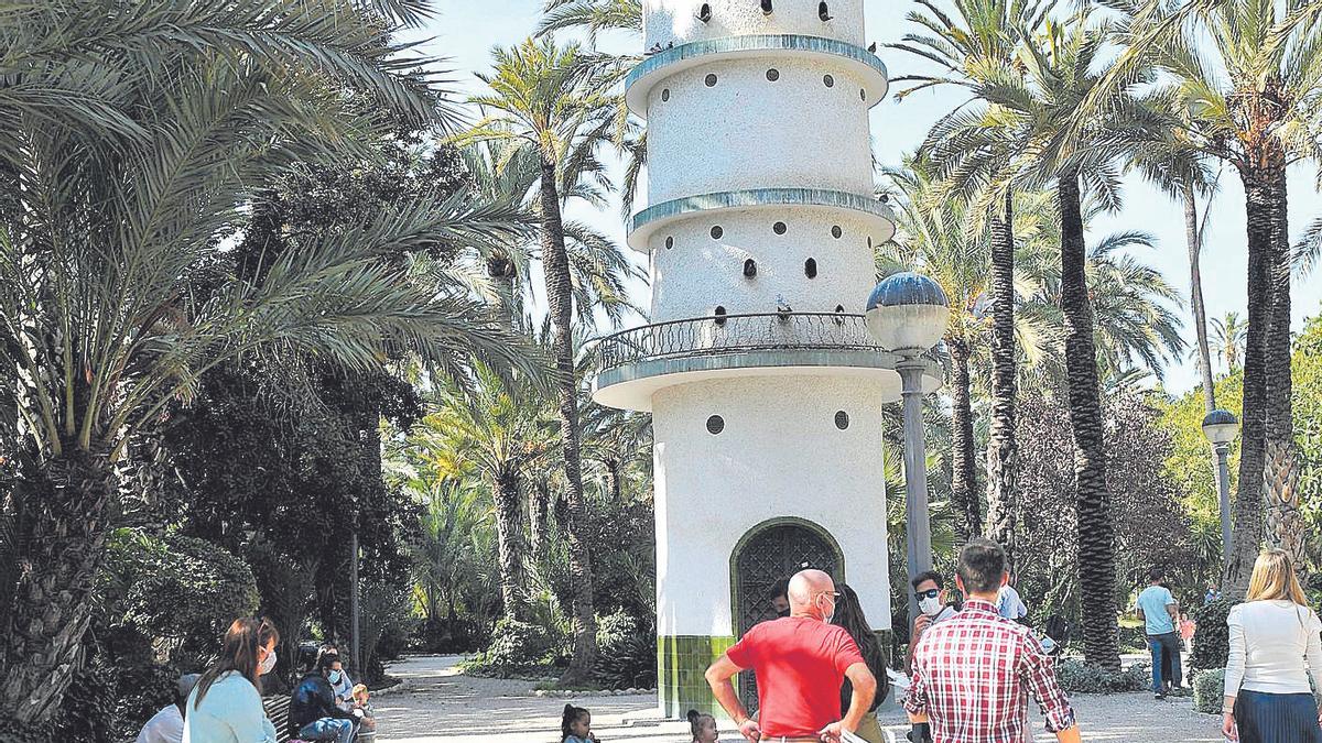 Palomar ubicado en el Parque Municipal de Elche.