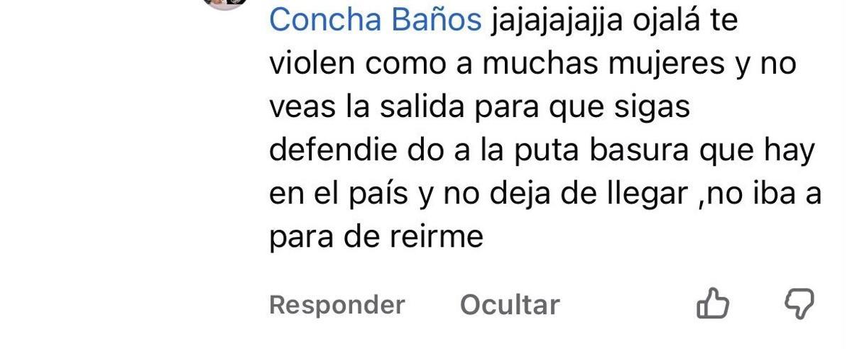 Pantallazo con las amenazas.