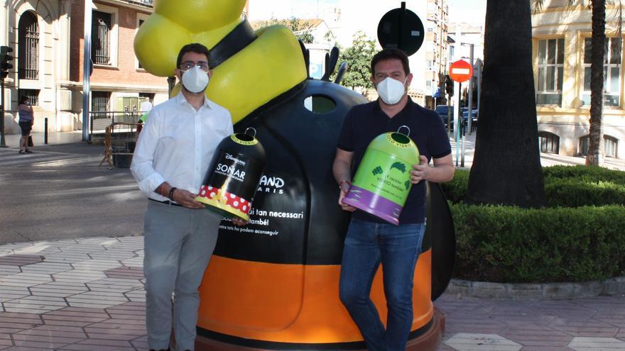 Los personajes de Disney llegan a las calles de Castelló para reciclar