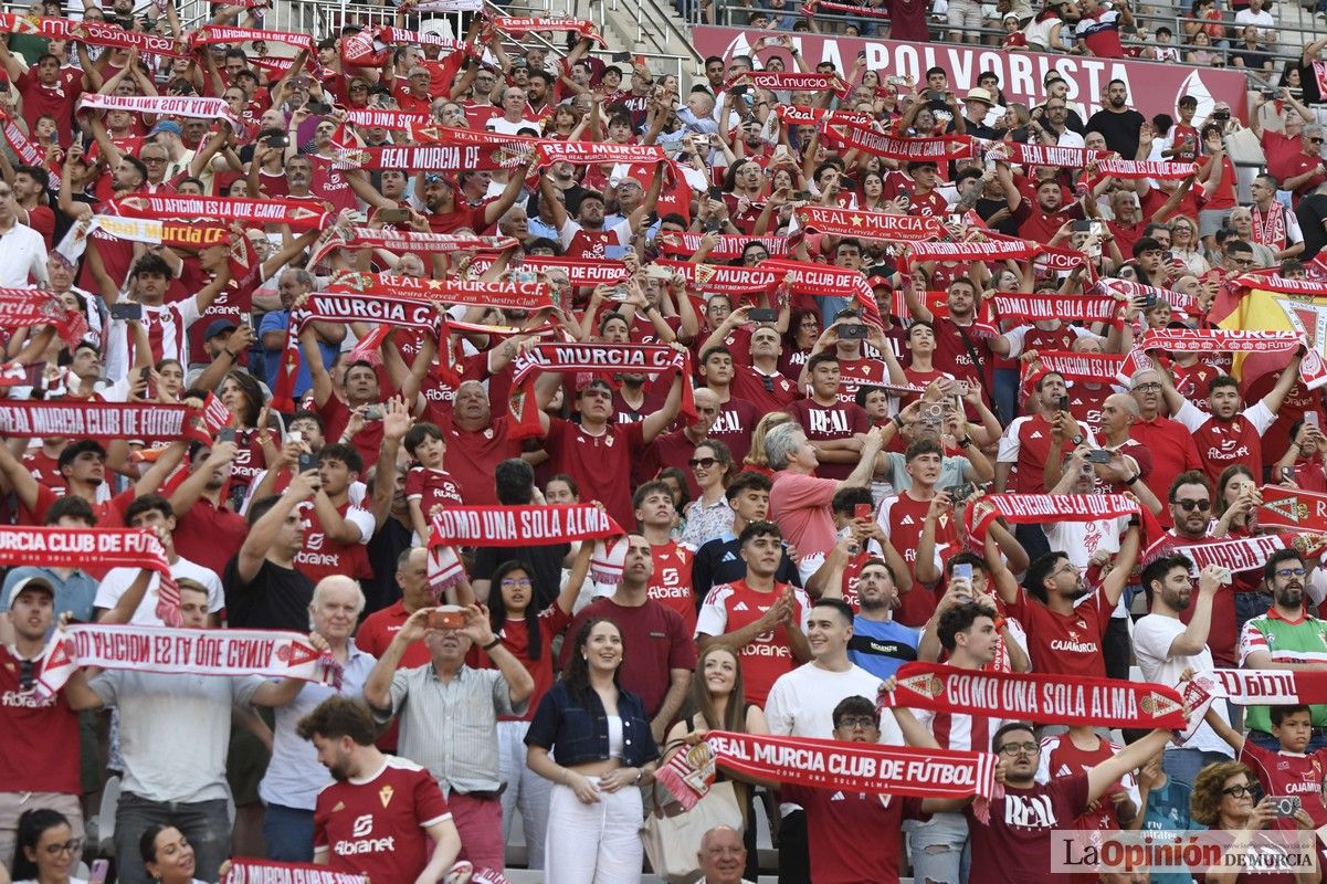 Así fue el encuentro del play off del Real Murcia y el Nástic en la lucha por el ascenso