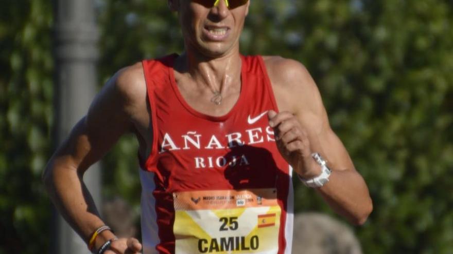 Camilo Raúl Santiago, en la Media Maratón de Valencia