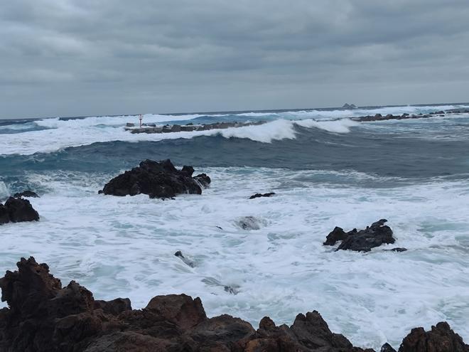 Oleaje en Órzola, en el norte de Lanzarote