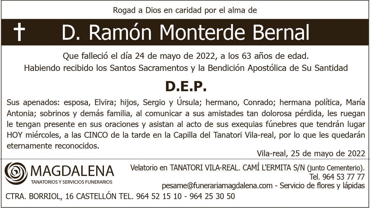 D. Ramón Monterde Bernal