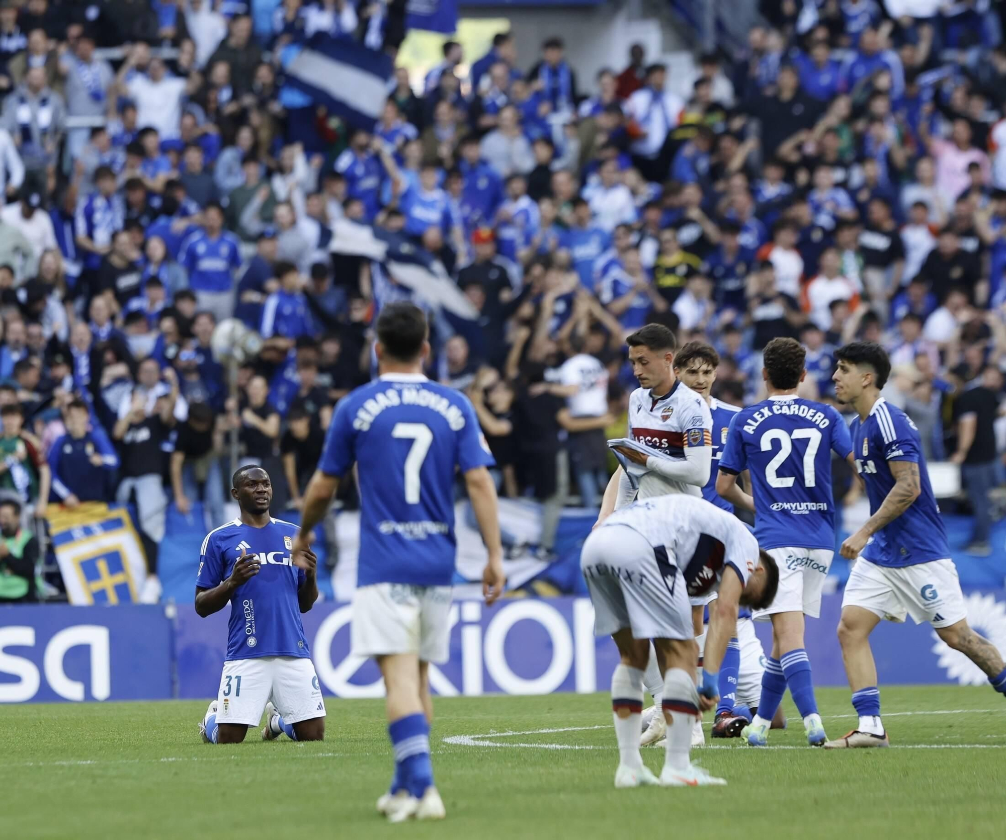 Así fue el partido entre el Oviedo y el Levante