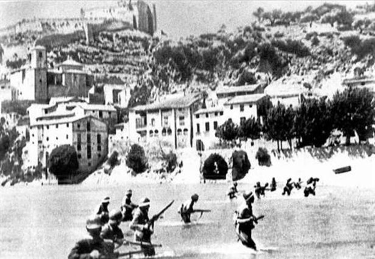 Imatge històrica de la batalla de l’Ebre, durant la guerra civil espanyola. Imatge històrica de la batalla de l’Ebre, durant la guerra civil espanyola.