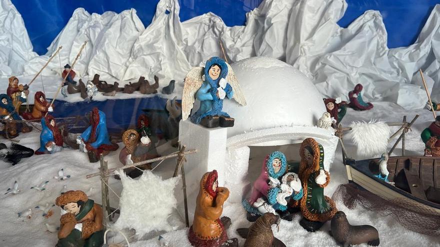 El belén infantil de Santa Brígida con temática polar