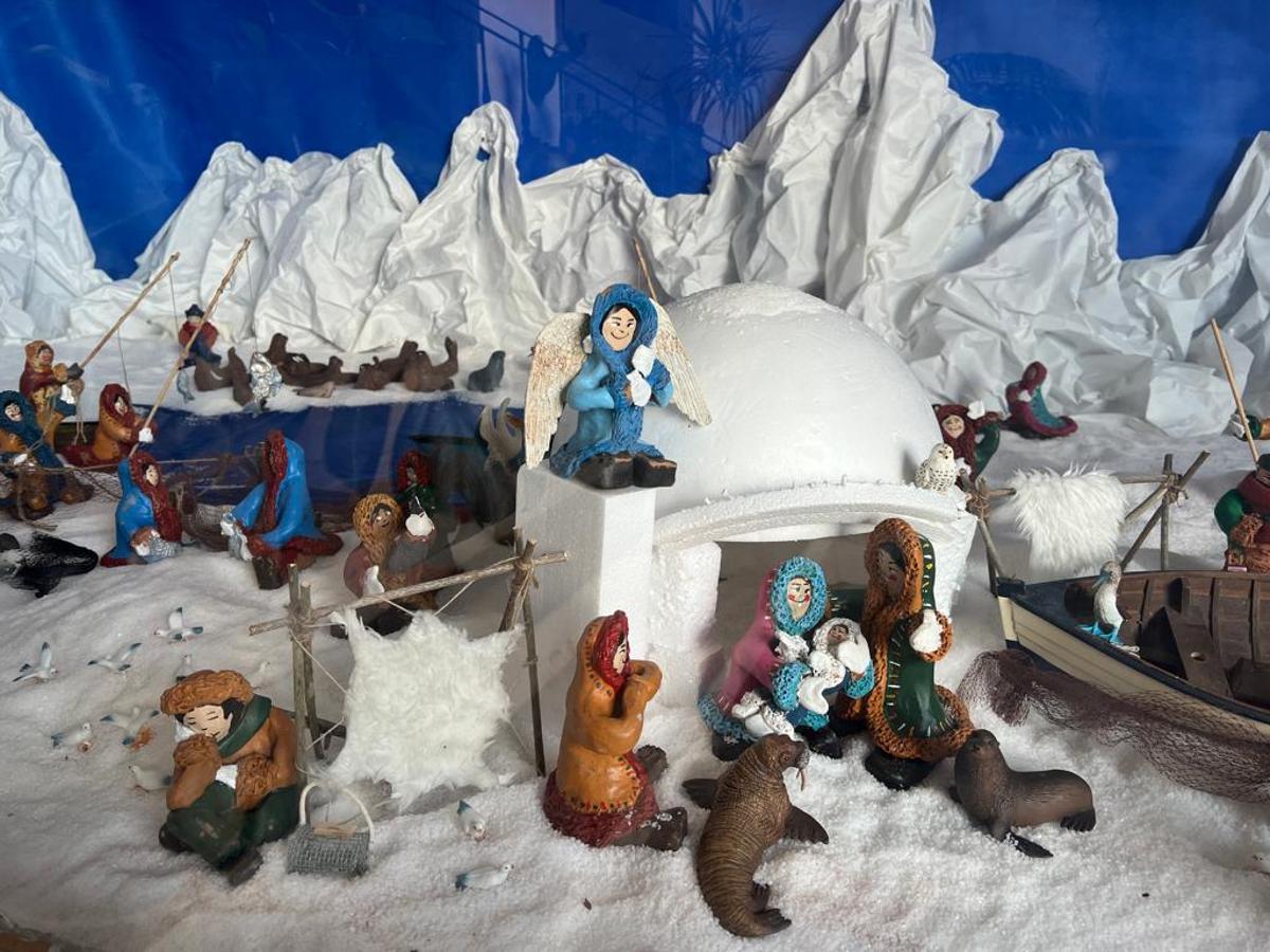 El belén infantil de Santa Brígida con temática polar