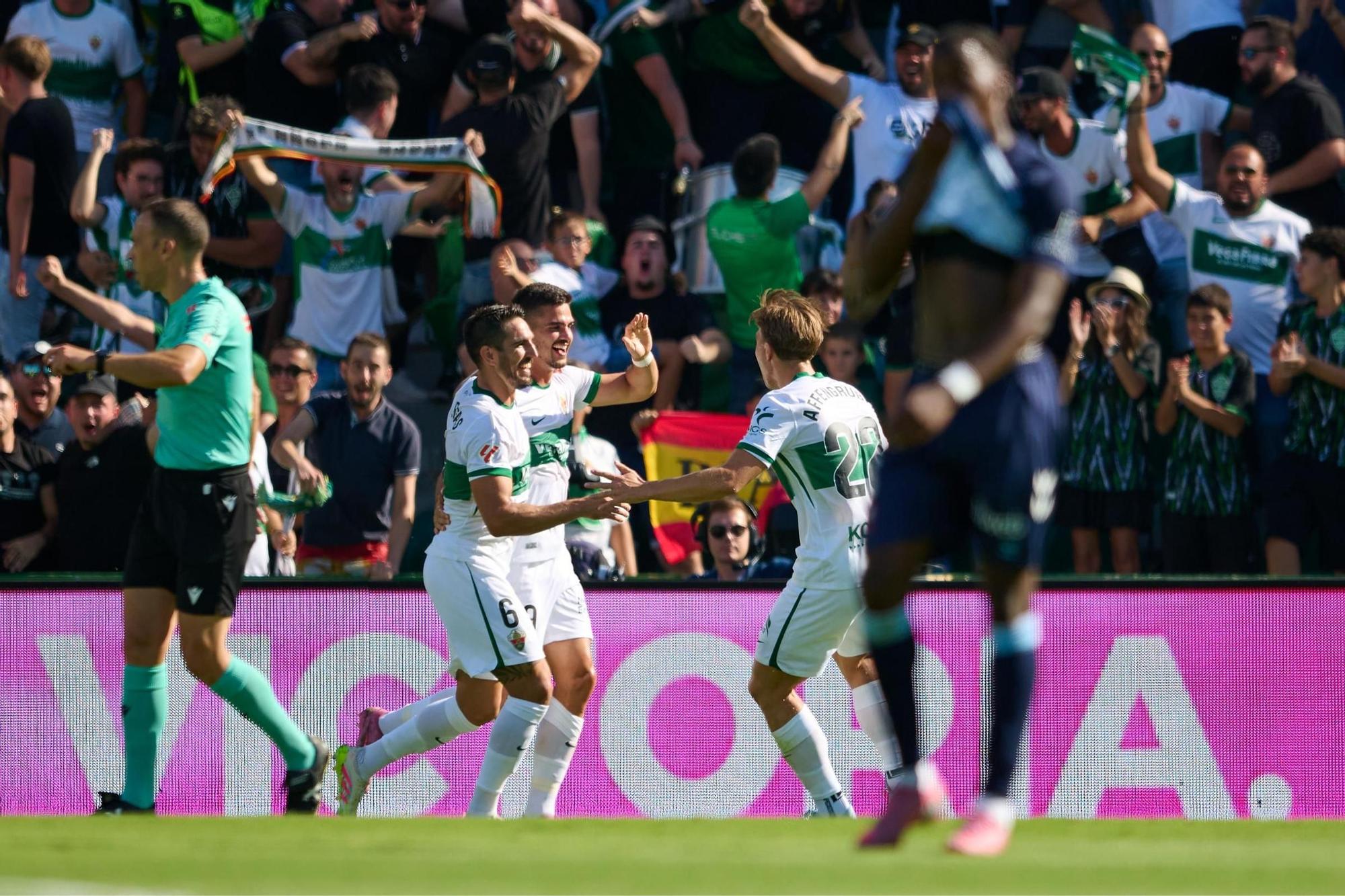 Las imágenes del Elche-Celta