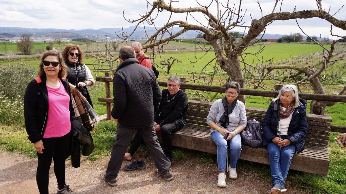 Una atiurada per descansar al Mas de Sant Iscle, ja cap el final de la Transéquia
