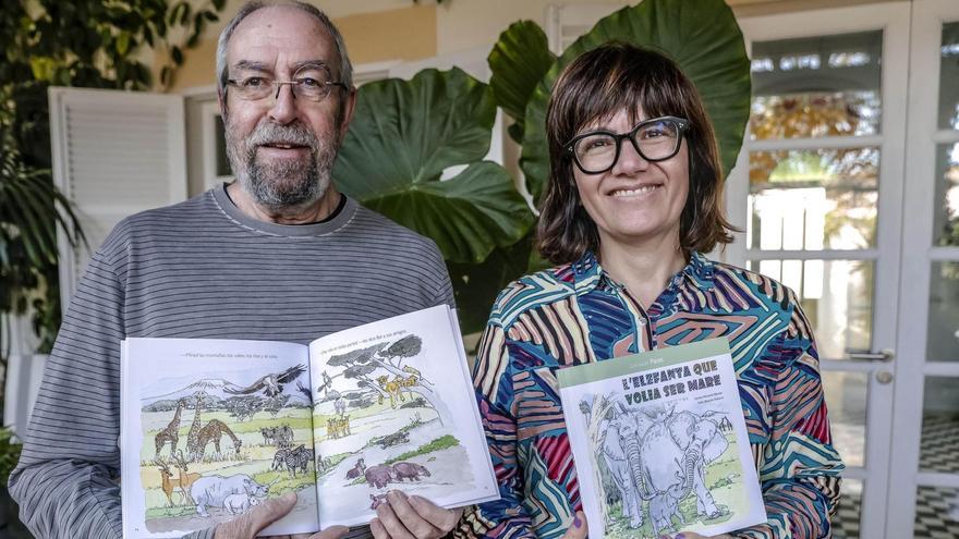 Feliu Renom y Carme Moreno, ilustrador y autora del libro.