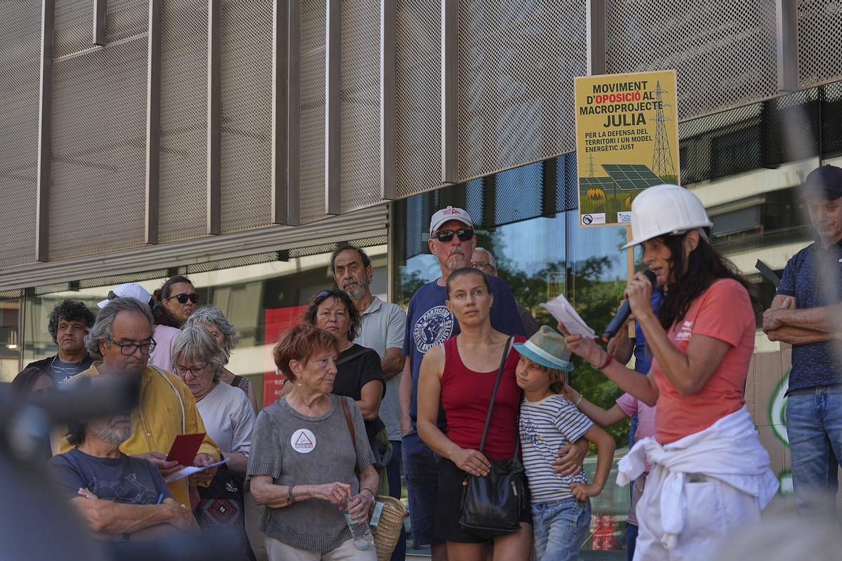 Les imatges de la protesta contra els Macroprojectes energètics