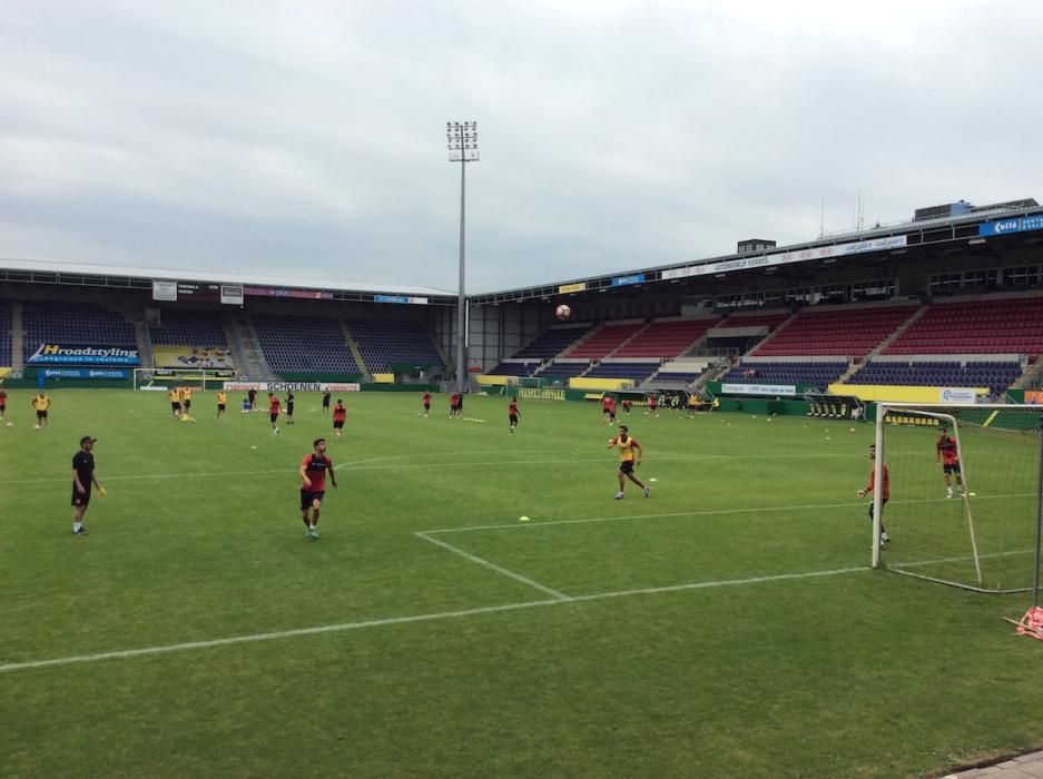 Intensa sesión de entrenamiento del Mallorca en Holanda