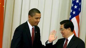 Obama y Hu Jintao, en noviembre del 2009 en Pekín. 