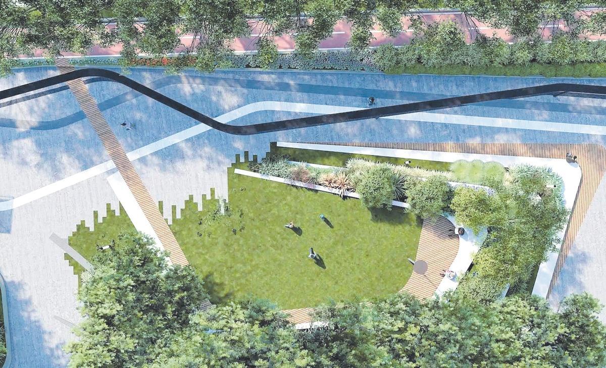Proyección de uno de los tramos del bulevar de Conexión Sur.