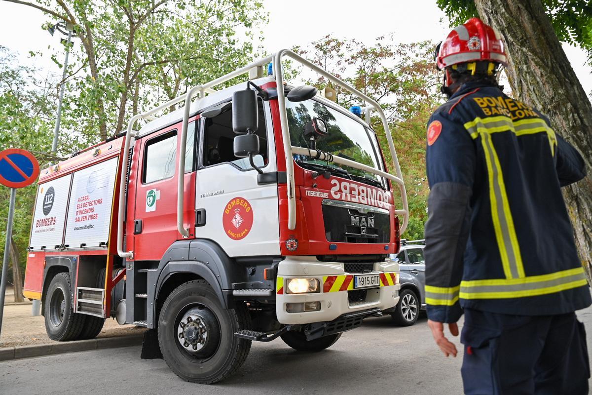 Traslladada una ferida lleu a Can Ruti per un incendi a Sant Adrià de Besòs