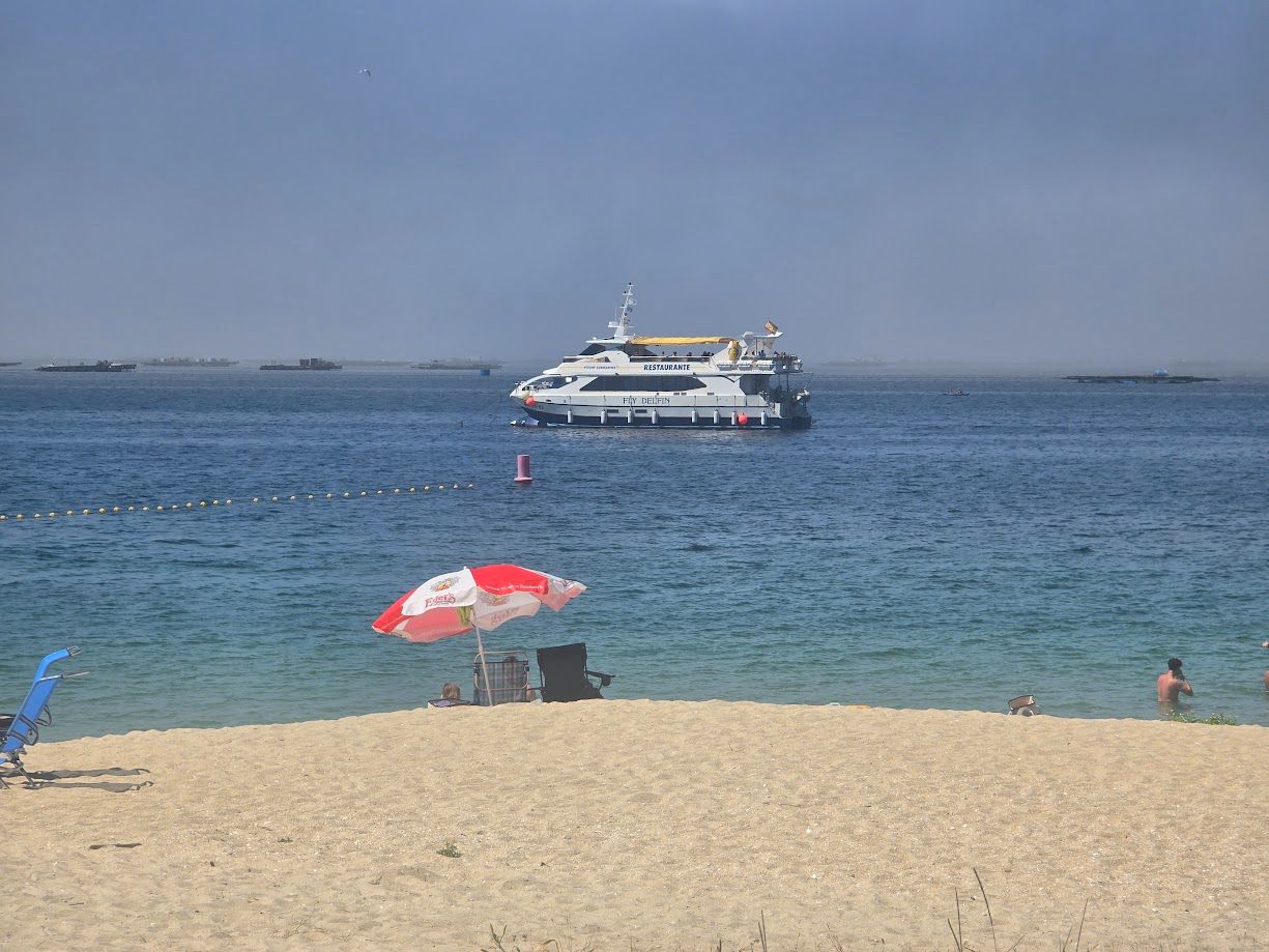 Así se disfruta de los catamaranes de O Grove.