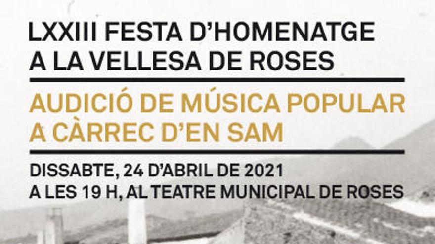 La Festa de la Vellesa de Roses se celebrarà a l&#039;abril amb un concert al Teatre