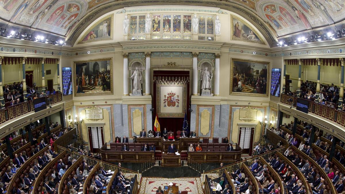 Una imagen del interior del Congreso de los Diputados.