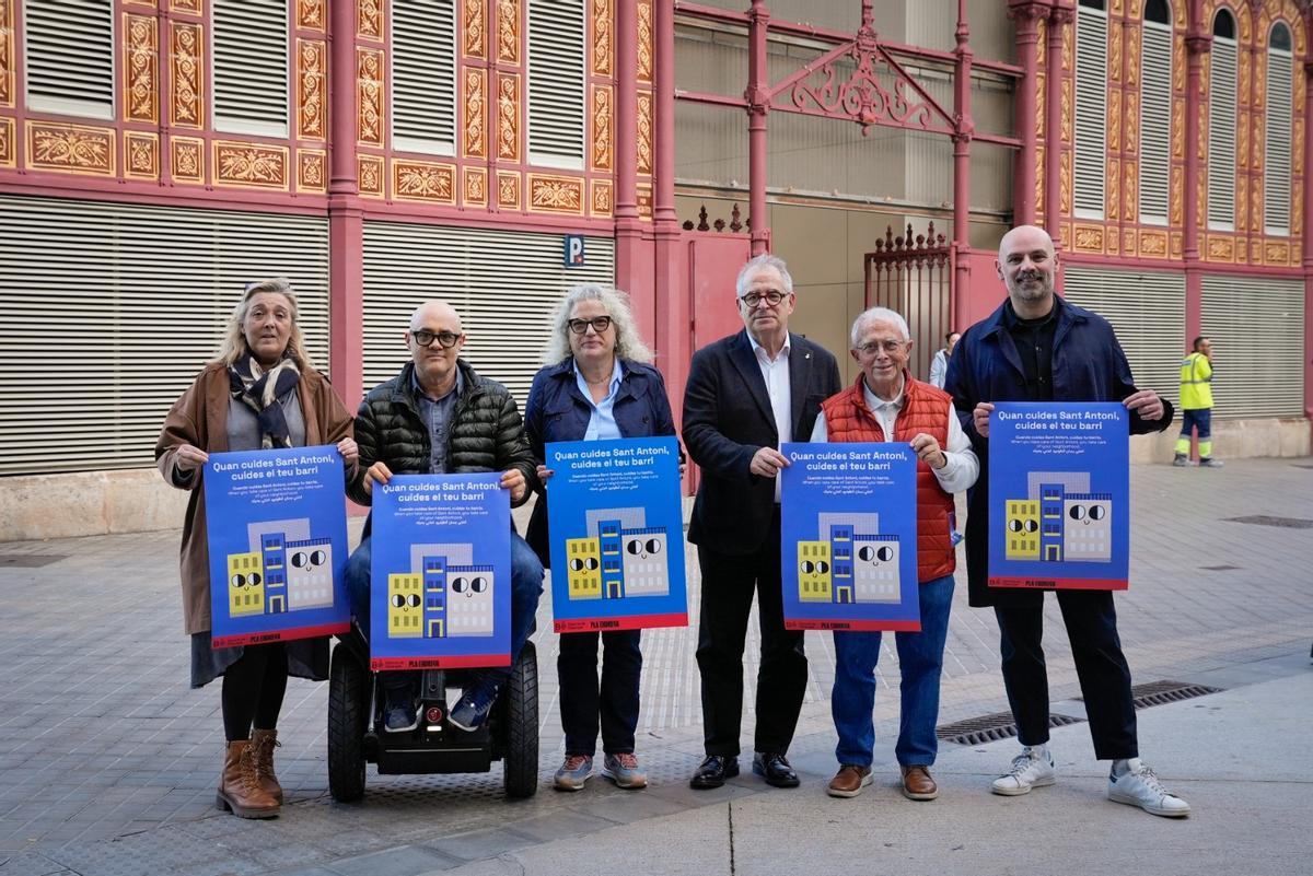 Campaña de civismo de comerciantes y ayuntamiento en el barrio de Sant Antoni