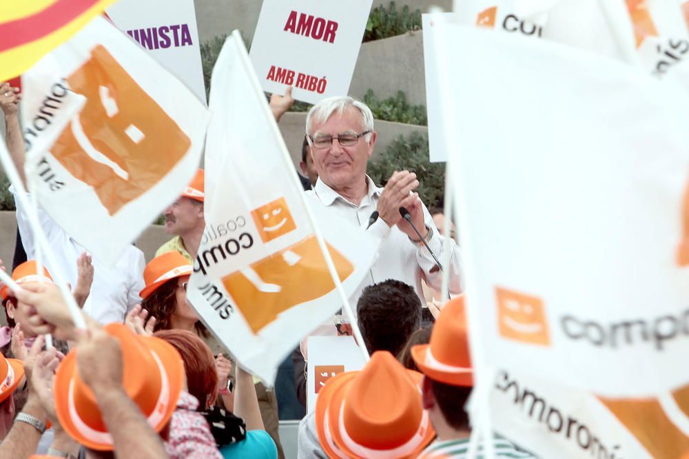 Mitin de Joan Ribó en el Parc Central