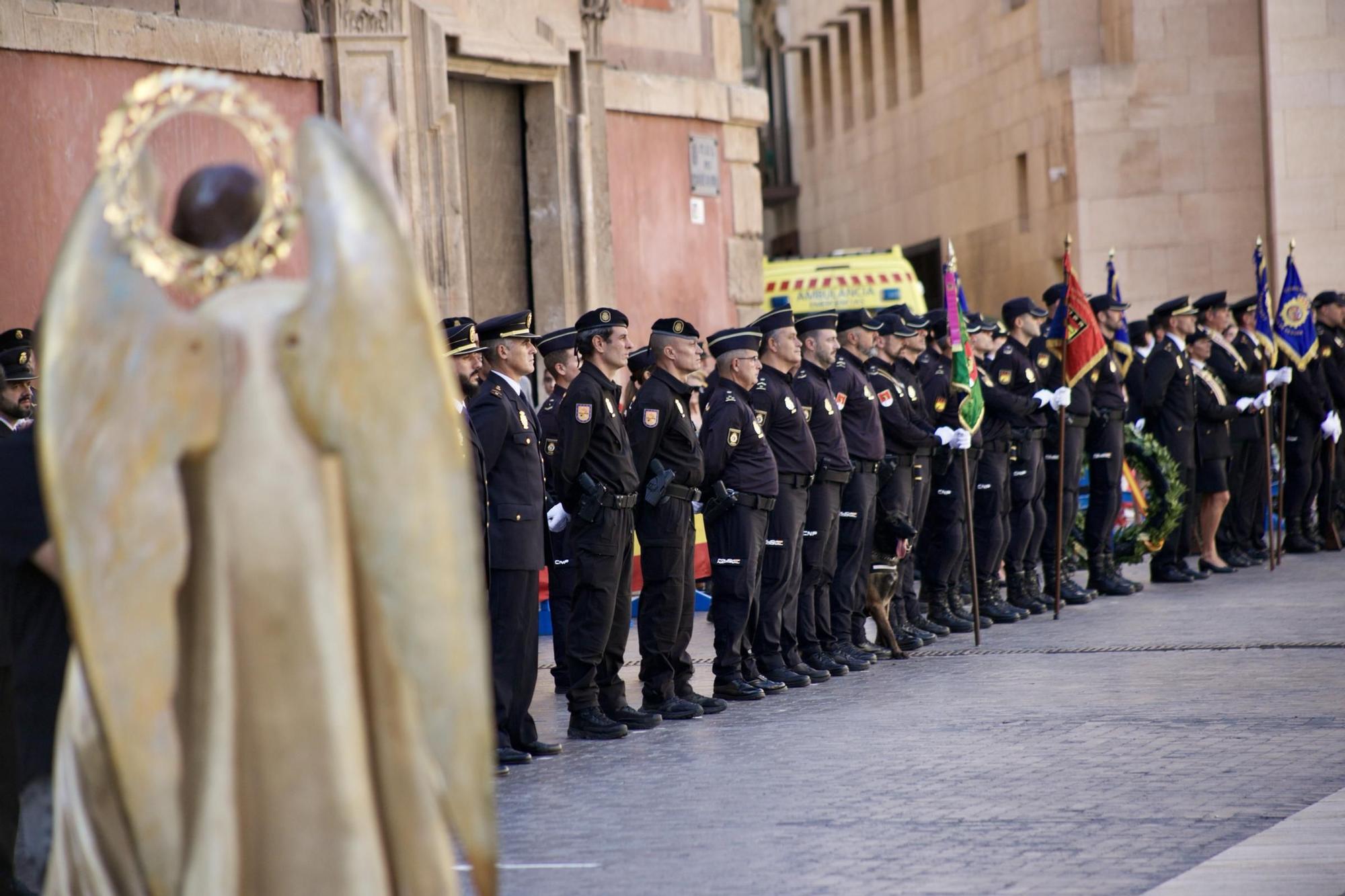 Las imágenes del acto de la Policía Nacional en Murcia por la Fiesta Nacional