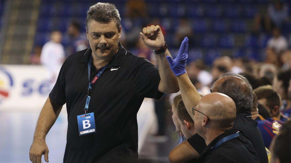 Xavi Pascual, entrenador del Barça de Balonmano