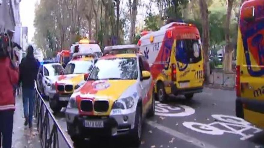 Tres heridos en una explosión en el Banco de España