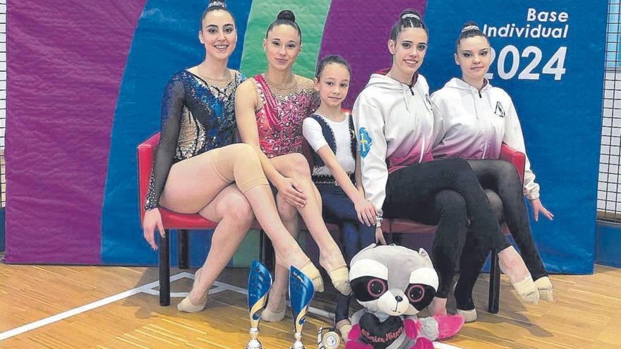 El Rítmica Mieres, camino de los campeonatos de España