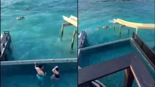 ¡Sergio Arribas salva a una pareja de ahogarse en las Maldivas!