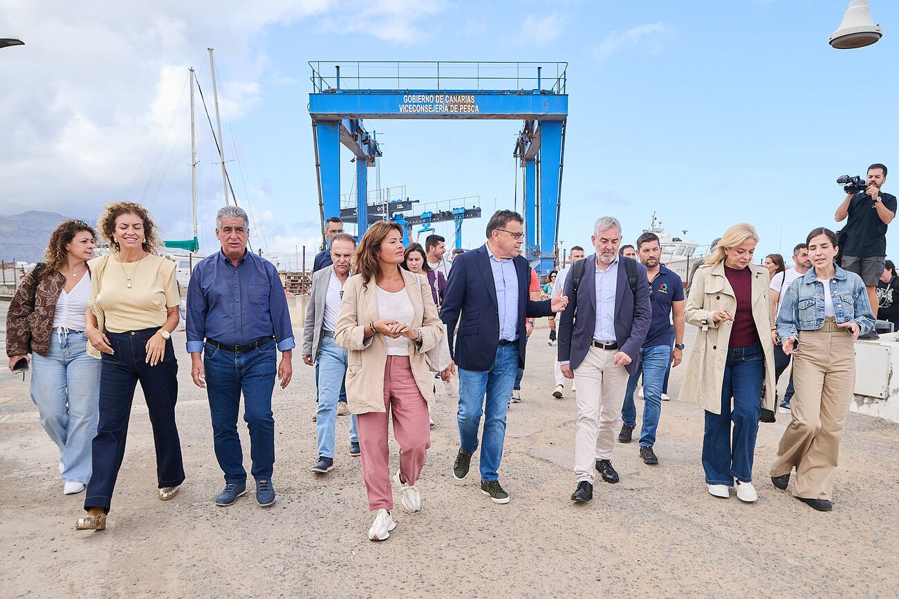 Visita de Fernando Clavijo a La Graciosa