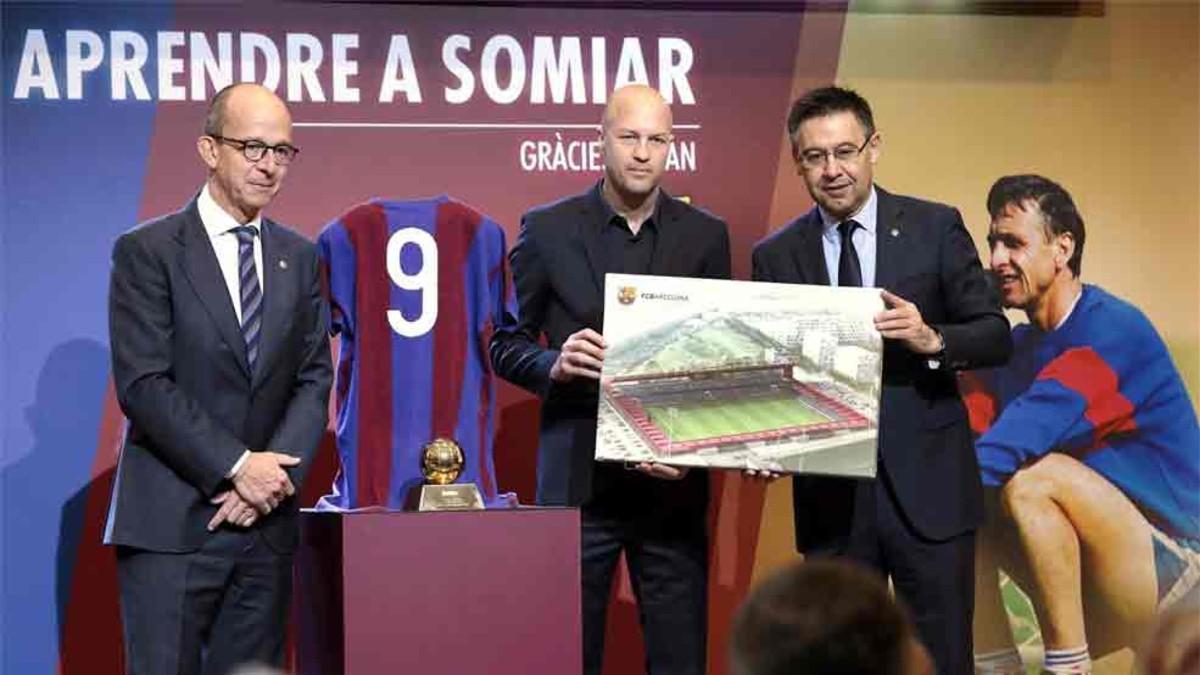 La maqueta del nuevo estadio Johan Cruyff se presentó hace unos días