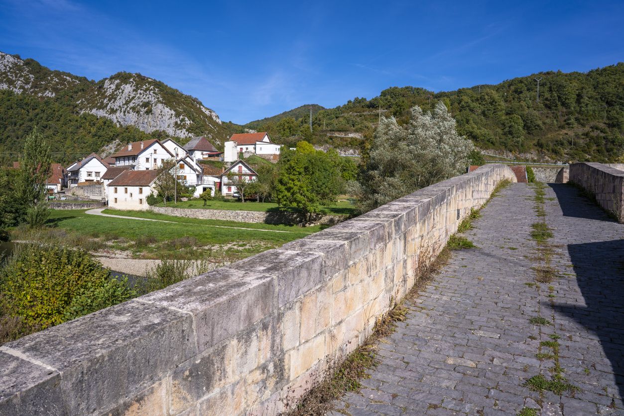 El puente medieval sobre Aribe