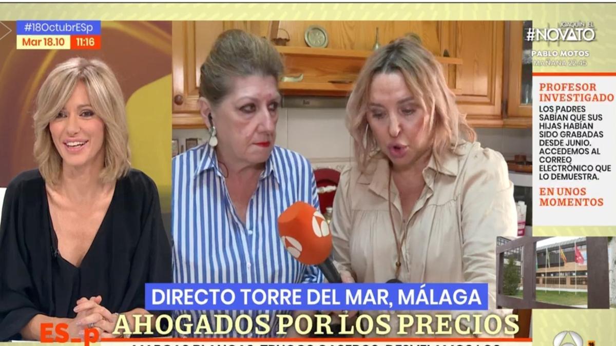 Una reportera de Espejo Público tiene que ser frenada en directo por lo que ha dicho