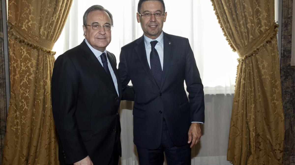 Florentino Pérez y Josep Maria Bartomeu presidirán la comida