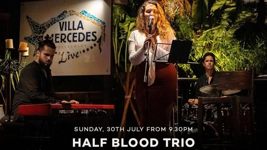 La música de Half Blood Trio este domingo en el restaurante Villa Mercedes