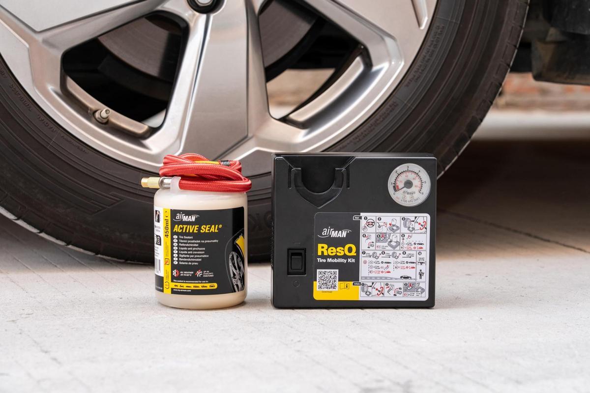 Un kit antipinchazos para una emergencia.