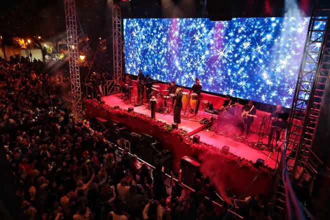 Encendido de la iluminación navideña de La Laguna